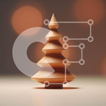 Intra Συλλεκτικό Ξύλινο Παζλ Plywood  4mm - Ξύλινο γλυπτό δέντρου με φώτα Bokeh Σε Ξύλινο Κουτί - Διαστάσεις Puzzle: 10x10 cm – 25 κομμάτια - Image 1