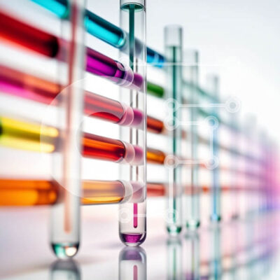 Intra Συλλεκτικό Ξύλινο Παζλ Plywood  4mm - Ζωντανή εικόνα πολύχρωμων δοκιμαστικών σωλήνων σε ένα επιστημονικό πείραμα Σε Ξύλινο Κουτί - Διαστάσεις Puzzle: 10x10 cm – 25 κομμάτια - Image 1