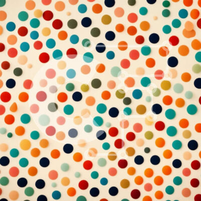 Intra Συλλεκτικό Ξύλινο Παζλ Plywood  4mm - Πολύχρωμο μοτίβο πουά σε μπεζ φόντο Σε Ξύλινο Κουτί - Διαστάσεις Puzzle: 10x10 cm – 25 κομμάτια - Image 1