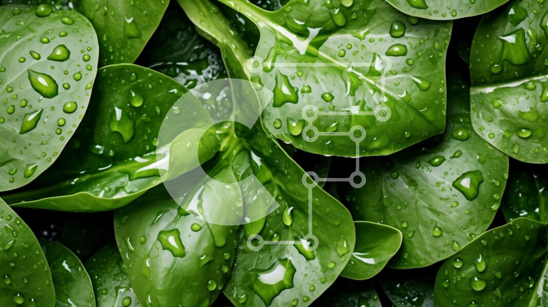 Intra Συλλεκτικό Ξύλινο Παζλ Plywood  4mm - Κοντινό πλάνο ενός πράσινου φύλλου με σταγονίδια νερού Σε Ξύλινο Κουτί - Διαστάσεις: 10x10 cm – 25 κομμάτια