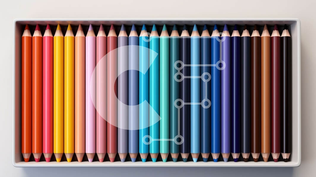 Intra Συλλεκτικό Ξύλινο Παζλ Plywood  4mm - Πολύχρωμα μολύβια σε ένα τακτοποιημένο κουτί Σε Ξύλινο Κουτί - Διαστάσεις: 10x10 cm – 25 κομμάτια