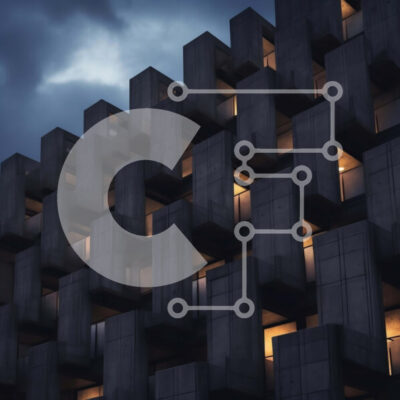 Intra Συλλεκτικό Ξύλινο Παζλ Plywood 4mm - Σύγχρονο κτήριο από σκυρόδεμα που φωτίζεται τη νύχτα Σε Ξύλινο Κουτί - Διαστάσεις Puzzle: 10x10 cm – 25 κομμάτια - Image 1