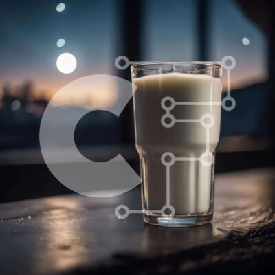 Intra Συλλεκτικό Ξύλινο Παζλ Plywood 4mm - Ποτήρι γάλα σε ξύλινο τραπέζι με φεγγαρόλουστο ουρανό Σε Ξύλινο Κουτί - Διαστάσεις: 10x10 cm – 25 κομμάτια - Image 1