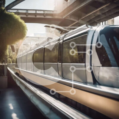 Intra Συλλεκτικό Ξύλινο Παζλ Plywood  4mm - Προαστιακός σε αστική περιοχή Σε Ξύλινο Κουτί - Διαστάσεις Puzzle: 10x10 cm – 25 κομμάτια - Image 1