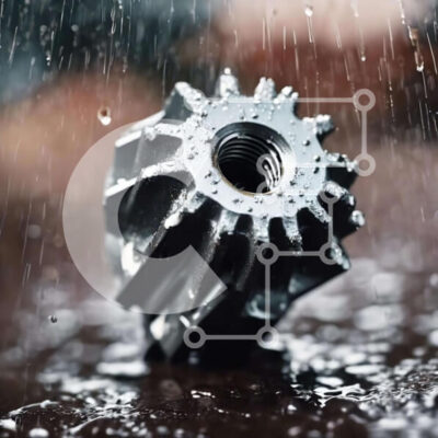 Intra Συλλεκτικό Ξύλινο Παζλ Plywood 4mm - Εξοπλισμός από ανοξείδωτο ατσάλι καλυμμένο με σταγόνες βροχής Σε Ξύλινο Κουτί - Διαστάσεις Puzzle: 10x10 cm – 25 κομμάτια - Image 1