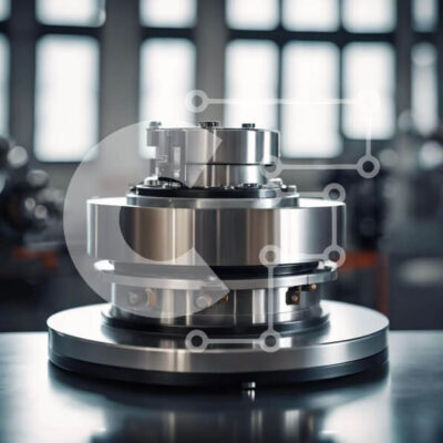 Intra Συλλεκτικό Ξύλινο Παζλ Plywood 4mm - Βιομηχανική μηχανή από ανοξείδωτο χάλυβα στο τραπέζι Σε Ξύλινο Κουτί - Διαστάσεις Puzzle: 10x10 cm – 25 κομμάτια - Image 1