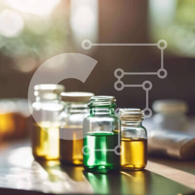 Intra Συλλεκτικό Ξύλινο Παζλ Plywood 4mm - Γυάλινα βάζα με χρωματιστά υγρά σε ξύλινο τραπέζι Σε Ξύλινο Κουτί - Διαστάσεις Puzzle: 10x10 cm – 25 κομμάτια - Image 1