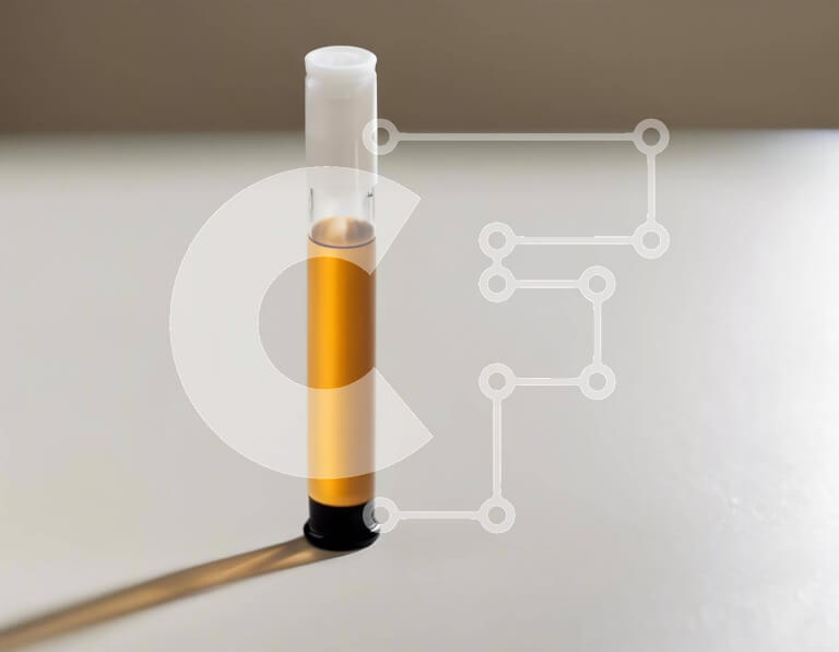 Intra Συλλεκτικό Ξύλινο Παζλ Plywood  4mm - Άδειος γυάλινος σωλήνας σε λευκό τραπέζι Σε Ξύλινο Κουτί - Διαστάσεις: 10x10 cm – 25 κομμάτια