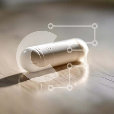 Intra Συλλεκτικό Ξύλινο Παζλ Plywood  4mm - Λευκό χάπι σε ξύλινη επιφάνεια Σε Ξύλινο Κουτί - Διαστάσεις Puzzle: 10x10 cm – 25 κομμάτια - Image 1