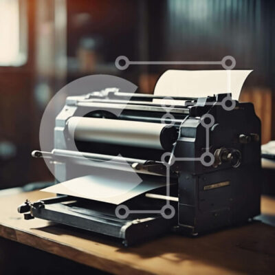 Intra Συλλεκτικό Ξύλινο Παζλ Plywood  4mm - Παλιομοδίτικη γραφομηχανή σε ένα ξύλινο τραπέζι Σε Ξύλινο Κουτί - Διαστάσεις: 10x10 cm – 25 κομμάτια - Image 1