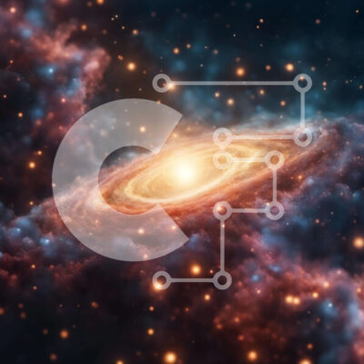 Intra Συλλεκτικό Ξύλινο Παζλ Plywood  4mm - Σπειροειδής Γαλαξίας στο Διάστημα με αστέρια και Γαλαξία Σε Ξύλινο Κουτί - Διαστάσεις Puzzle: 10x10 cm – 25 κομμάτια - Image 1