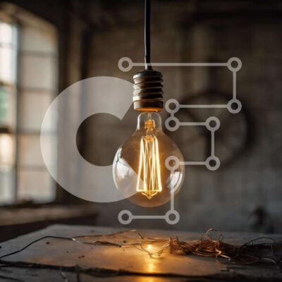 Intra Συλλεκτικό Ξύλινο Παζλ Plywood 4mm - Vintage λαμπτήρας σε ξύλινο τραπέζι σε βιομηχανικό περιβάλλον Σε Ξύλινο Κουτί - Διαστάσεις Puzzle: 10x10 cm – 25 κομμάτια - Image 1