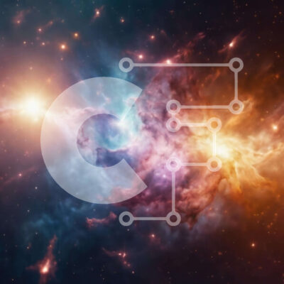 Intra Συλλεκτικό Ξύλινο Παζλ Plywood  4mm - Πολύχρωμο νεφέλωμα στο διάστημα Σε Ξύλινο Κουτί - Διαστάσεις Puzzle: 10x10 cm – 25 κομμάτια - Image 1