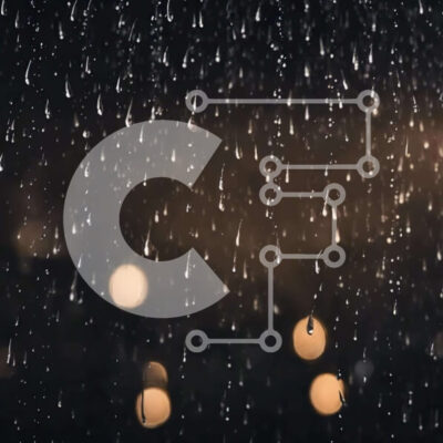 Intra Συλλεκτικό Ξύλινο Παζλ Plywood 4mm - Σταγόνες βροχής στο παράθυρο στο σκοτάδι Σε Ξύλινο Κουτί - Διαστάσεις Puzzle: 10x10 cm – 25 κομμάτια - Image 1