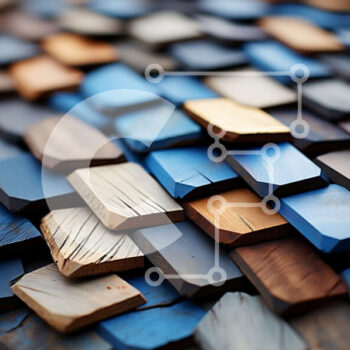 Intra Συλλεκτικό Ξύλινο Παζλ Plywood  4mm - Όμορφη κινηματογράφηση σε πρώτο πλάνο από ξύλινα έρπητα ζωστήρα σε μια ταράτσα Σε Ξύλινο Κουτί - Διαστάσεις Puzzle: 10x10 cm – 25 κομμάτια - Image 1