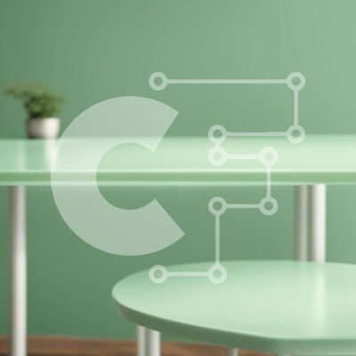 Intra Συλλεκτικό Ξύλινο Παζλ Plywood  4mm - Πράσινη τραπεζαρία και μικρά στρογγυλά τραπέζια σε ένα δωμάτιο Σε Ξύλινο Κουτί - Διαστάσεις Puzzle: 10x10 cm – 25 κομμάτια - Image 1