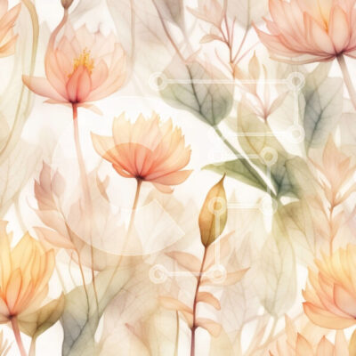 Intra Συλλεκτικό Ξύλινο Παζλ Plywood 4mm - Όμορφη ακουαρέλα με ροζ λουλούδια λωτού Σε Ξύλινο Κουτί - Διαστάσεις: 10x10 cm – 25 κομμάτια - Image 1