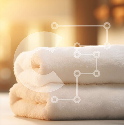 Intra Συλλεκτικό Ξύλινο Παζλ Plywood 4mm - Τακτοποιημένες λευκές πετσέτες σε πολυτελή πάγκο μπάνιου Σε Ξύλινο Κουτί - Διαστάσεις Puzzle: 10x10 cm – 25 κομμάτια - Image 1