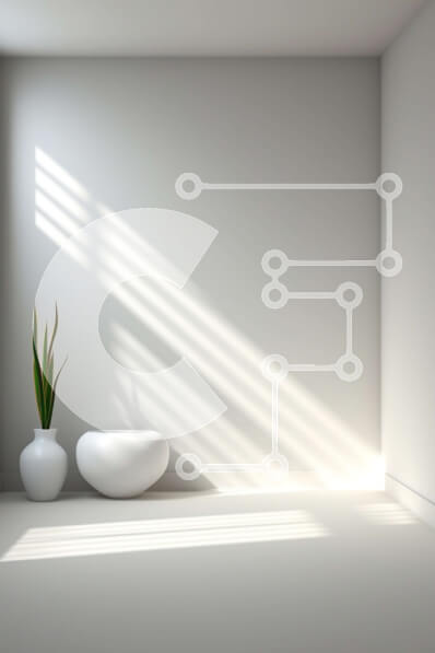 Intra Συλλεκτικό Ξύλινο Παζλ Plywood  4mm - Μινιμαλιστικό λευκό δωμάτιο με βάζο και τραπέζι Σε Ξύλινο Κουτί - Διαστάσεις Puzzle: 10x10 cm – 25 κομμάτια