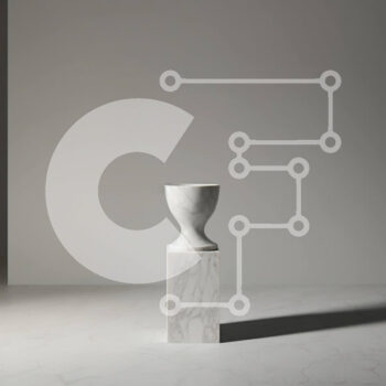 Intra Συλλεκτικό Ξύλινο Παζλ Plywood  4mm - Μινιμαλιστικό δωμάτιο με λευκό βάζο σε μαρμάρινο βάθρο Σε Ξύλινο Κουτί - Διαστάσεις Puzzle: 10x10 cm – 25 κομμάτια - Image 1