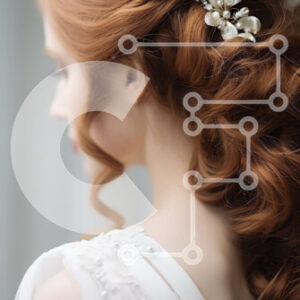 Intra Συλλεκτικό Ξύλινο Παζλ Plywood  4mm - Εκπληκτική εικόνα μιας νύφης με κόκκινα μαλλιά και λευκό νυφικό Σε Ξύλινο Κουτί - Διαστάσεις Puzzle: 10x10 cm – 25 κομμάτια