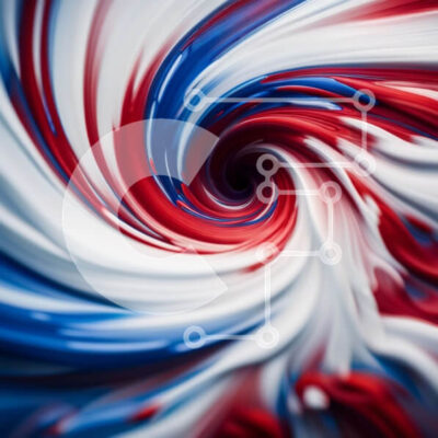 Intra Συλλεκτικό Ξύλινο Παζλ Plywood 4mm - Πολύχρωμη αφηρημένη σπειροειδής ζωγραφική Σε Ξύλινο Κουτί - Διαστάσεις Puzzle: 10x10 cm – 25 κομμάτια - Image 1