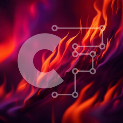 Intra Συλλεκτικό Ξύλινο Παζλ Plywood  4mm - Κοντινή εικόνα μιας δονούμενης φλόγας Σε Ξύλινο Κουτί - Διαστάσεις Puzzle: 10x10 cm – 25 κομμάτια - Image 1