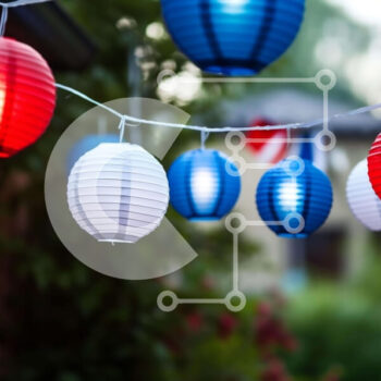 Intra Συλλεκτικό Ξύλινο Παζλ Plywood  4mm - Ένδειξη φαναριού από χαρτί κόκκινο, λευκό και μπλε Σε Ξύλινο Κουτί - Διαστάσεις Puzzle: 10x10 cm – 25 κομμάτια - Image 1