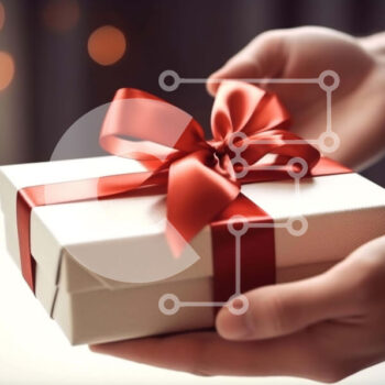 Intra Συλλεκτικό Ξύλινο Παζλ Plywood  4mm - Ανοίξτε το κουτί δώρου με κόκκινη κορδέλα Σε Ξύλινο Κουτί - Διαστάσεις: 10x10 cm – 25 κομμάτια - Image 1