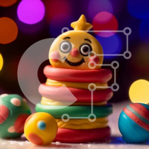 Intra Συλλεκτικό Ξύλινο Παζλ Plywood  4mm - Πασχαλινά παιχνίδια με έντονα χρώματα για εορταστικές γιορτές Σε Ξύλινο Κουτί - Διαστάσεις Puzzle: 10x10 cm – 25 κομμάτια