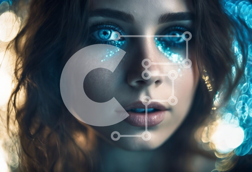 Intra Συλλεκτικό Ξύλινο Παζλ Plywood  4mm - Λυπημένο ή καταθλιπτικό κορίτσι με αστραφτερό μακιγιάζ Σε Ξύλινο Κουτί - Διαστάσεις Puzzle: 10x10 cm – 25 κομμάτια