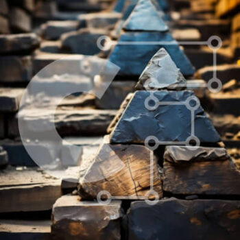 Intra Συλλεκτικό Ξύλινο Παζλ Plywood  4mm - Μοναδική πέτρινη δομή πυραμίδας με μυτερή κορυφή Σε Ξύλινο Κουτί - Διαστάσεις Puzzle: 10x10 cm – 25 κομμάτια - Image 1