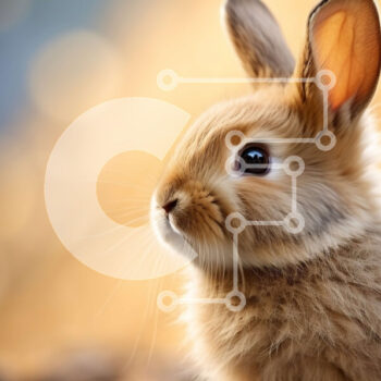 Intra Συλλεκτικό Ξύλινο Παζλ Plywood  4mm - Αξιολάτρευτη εικόνα ενός μικρού καφέ κουνελιού σε ένα φυσικό περιβάλλον Σε Ξύλινο Κουτί - Διαστάσεις: 10x10 cm – 25 κομμάτια - Image 1