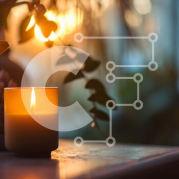 Intra Συλλεκτικό Ξύλινο Παζλ Plywood  4mm - Κεριά και φυτά σε γλάστρες για διαλογισμό και χαλάρωση Σε Ξύλινο Κουτί - Διαστάσεις Puzzle: 10x10 cm – 25 κομμάτια - Image 1