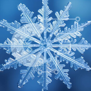 Intra Συλλεκτικό Ξύλινο Παζλ Plywood 4mm - Snowflake - A Frozen Beauty Σε Ξύλινο Κουτί - Διαστάσεις: 10x10 cm – 25 κομμάτια - Image 1