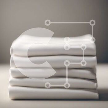 Intra Συλλεκτικό Ξύλινο Παζλ Plywood  4mm - Στοίβα από λευκές πετσέτες διπλωμένες τακτοποιημένα Σε Ξύλινο Κουτί - Διαστάσεις Puzzle: 10x10 cm – 25 κομμάτια - Image 1