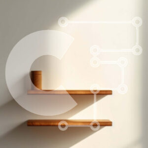 Intra Συλλεκτικό Ξύλινο Παζλ Plywood  4mm - Όμορφο ξύλινο ράφι με το ηλιακό φως που λάμπει μέσα από το παράθυρο Σε Ξύλινο Κουτί - Διαστάσεις Puzzle: 10x10 cm – 25 κομμάτια