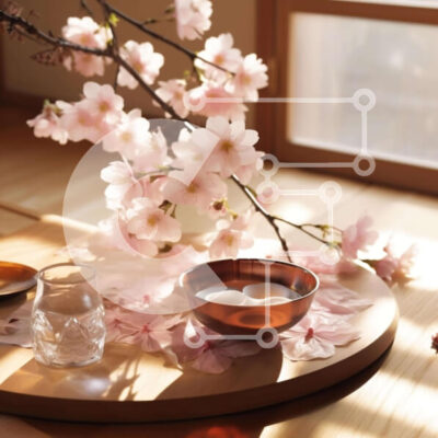 Intra Συλλεκτικό Ξύλινο Παζλ Plywood  4mm - Ξύλινος δίσκος με τσάι και άνθη Σε Ξύλινο Κουτί - Διαστάσεις Puzzle: 10x10 cm – 25 κομμάτια - Image 1