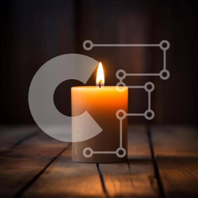 Intra Συλλεκτικό Ξύλινο Παζλ Plywood  4mm - Μονό αναμμένο κερί σε ξύλινο τραπέζι Σε Ξύλινο Κουτί - Διαστάσεις Puzzle: 10x10 cm – 25 κομμάτια - Image 1