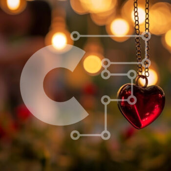 Intra Συλλεκτικό Ξύλινο Παζλ Plywood  4mm - Ρομαντικό κρεμαστό κολιέ σε σχήμα καρδιάς Σε Ξύλινο Κουτί - Διαστάσεις Puzzle: 10x10 cm – 25 κομμάτια - Image 1