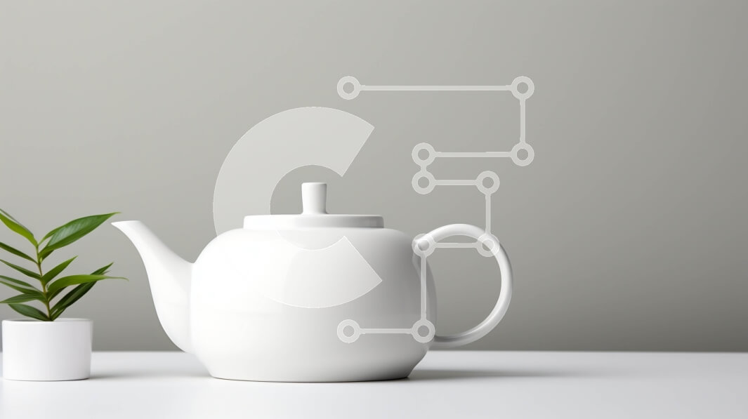 Intra Συλλεκτικό Ξύλινο Παζλ Plywood  4mm - Λευκή τσαγιέρα σε λευκό τραπέζι Σε Ξύλινο Κουτί - Διαστάσεις: 10x10 cm – 25 κομμάτια