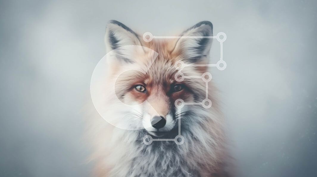 Intra Συλλεκτικό Ξύλινο Παζλ Plywood  4mm - Κοντινή εικόνα μιας κόκκινης αλεπούς με έντονο βλέμμα Σε Ξύλινο Κουτί - Διαστάσεις: 10x10 cm – 25 κομμάτια