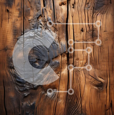 Intra Συλλεκτικό Ξύλινο Παζλ Plywood  4mm - Όμορφη υφή ξεπερασμένης ξύλινης σανίδας με ρωγμές και ξεφλουδισμένο χρώμα Σε Ξύλινο Κουτί - Διαστάσεις Puzzle: 10x10 cm – 25 κομμάτια - Image 1