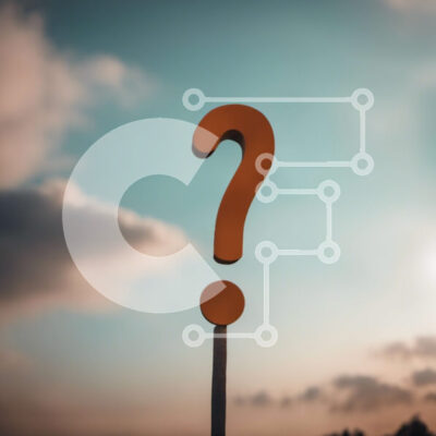 Intra Συλλεκτικό Ξύλινο Παζλ Plywood 4mm - Ερωτηματικό στο Orange Stick Against Cloudy Sky Σε Ξύλινο Κουτί - Διαστάσεις Puzzle: 10x10 cm – 25 κομμάτια - Image 1