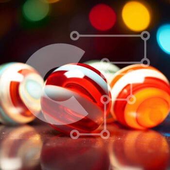 Intra Συλλεκτικό Ξύλινο Παζλ Plywood  4mm - Πολύχρωμα παιχνίδια με μπάλα σε φωτισμένο φόντο Σε Ξύλινο Κουτί - Διαστάσεις Puzzle: 10x10 cm – 25 κομμάτια - Image 1