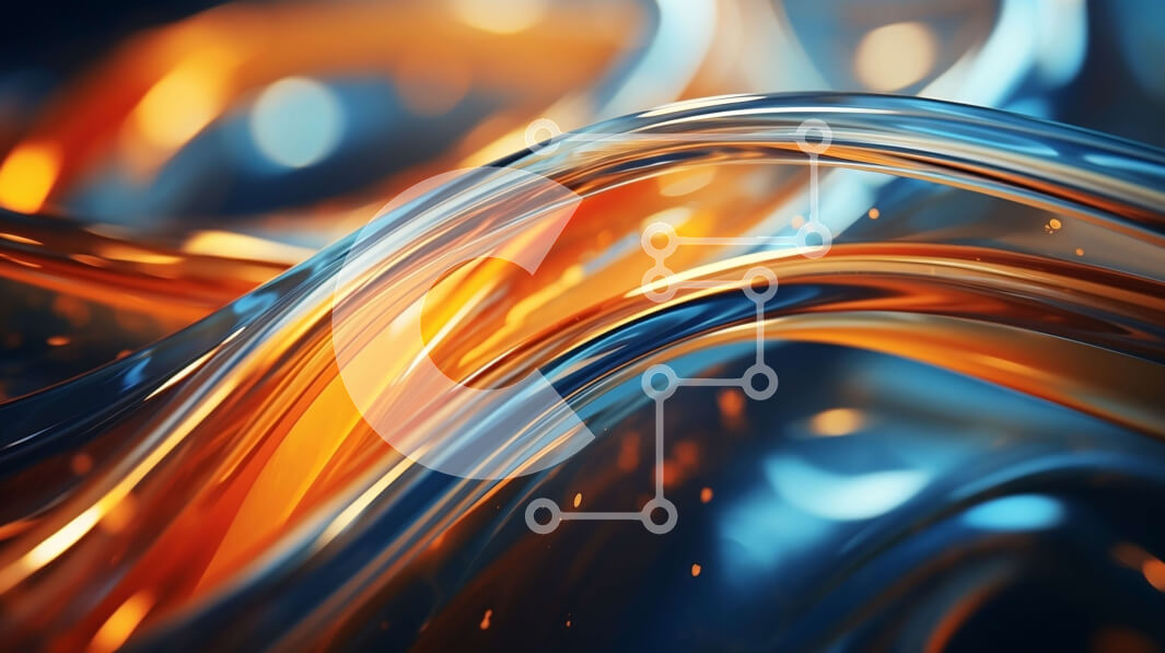 Intra Συλλεκτικό Ξύλινο Παζλ Plywood  4mm - Ζωντανό μπλε και πορτοκαλί αφηρημένο έργο τέχνης Σε Ξύλινο Κουτί - Διαστάσεις Puzzle: 10x10 cm – 25 κομμάτια