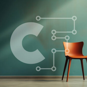 Intra Συλλεκτικό Ξύλινο Παζλ Plywood  4mm - Πορτοκαλί καρέκλα μπροστά από έναν τυρκουάζ τοίχο Σε Ξύλινο Κουτί - Διαστάσεις Puzzle: 10x10 cm – 25 κομμάτια - Image 1