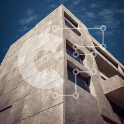 Intra Συλλεκτικό Ξύλινο Παζλ Plywood  4mm - Κομψό μινιμαλιστικό κτήριο με μεγάλα παράθυρα και μπαλκόνια Σε Ξύλινο Κουτί - Διαστάσεις Puzzle: 10x10 cm – 25 κομμάτια - Image 1