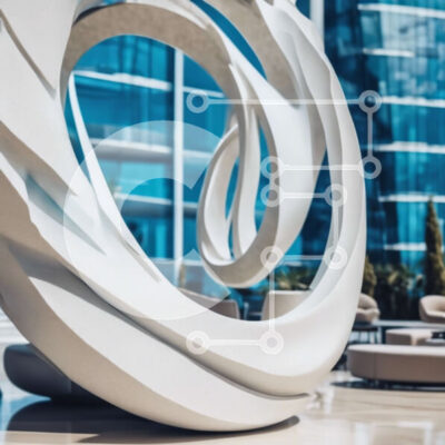 Intra Συλλεκτικό Ξύλινο Παζλ Plywood  4mm - Λευκό γλυπτό σε εσωτερικό χώρο Σε Ξύλινο Κουτί - Διαστάσεις Puzzle: 10x10 cm – 25 κομμάτια - Image 1