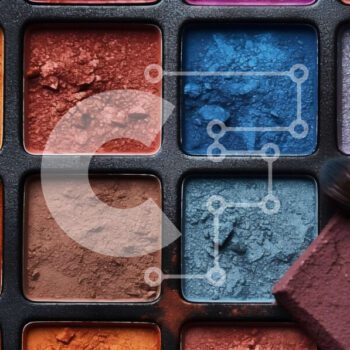 Intra Συλλεκτικό Ξύλινο Παζλ Plywood  4mm - Όμορφη παλέτα μακιγιάζ με ποικιλία χρωμάτων για σκιές ματιών Σε Ξύλινο Κουτί - Διαστάσεις Puzzle: 10x10 cm – 25 κομμάτια - Image 1